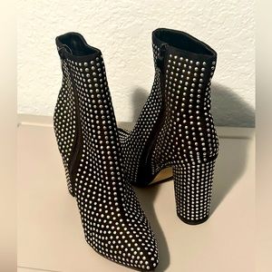 Black silver studded boots! Super cute and ready to style!